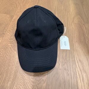 Hat attack simple black adjustable baseball cap, one size